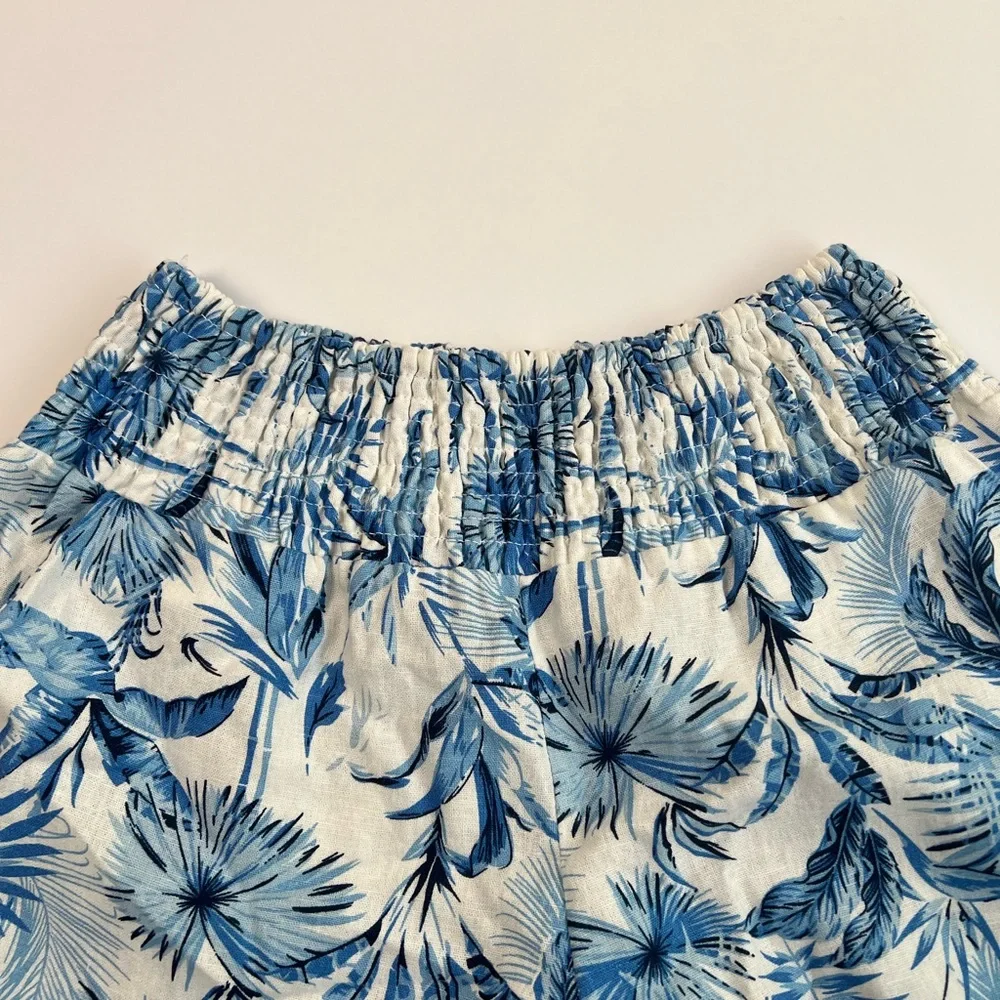 NEW Tahari Linen Print Wide Leg Pants  SZ-S - Picture 4 of 10